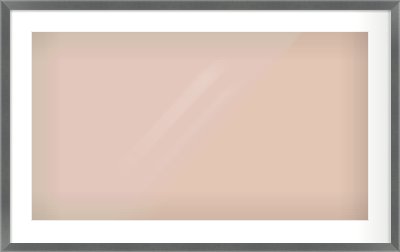 Dark Grey Flat Frame for 800 × 450mm artwork, with Smooth White Single Mount