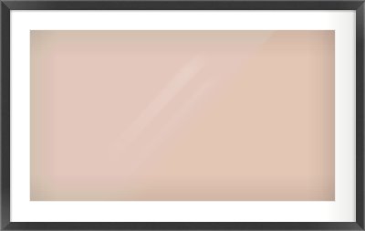 Black Flat Frame for 80 × 45cm artwork, with Smooth White Single Mount