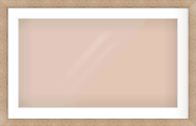 Bronze Flat Frame for 800 × 450mm artwork, with Smooth White Single Mount