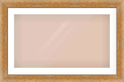Distressed Pine Reverse Frame for 800 × 450mm artwork, with Smooth White Single Mount