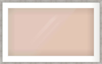 Grey Wood Grain Flat Frame for 800 × 450mm artwork, with Smooth White Single Mount