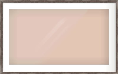 Dark Walnut Flat Frame for 800 × 450mm artwork, with Smooth White Single Mount