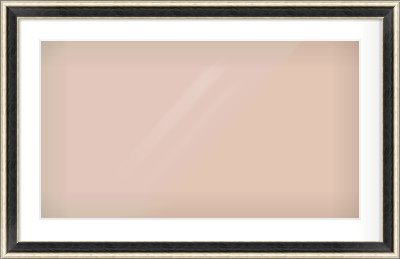 Black & Champagne Silver Spoon Frame for 80 × 45cm artwork, with Smooth White Single Mount