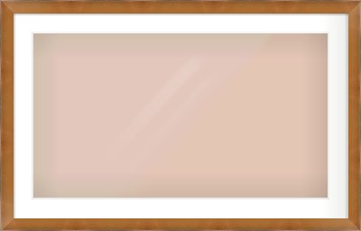 Brushed Bronze with Black Sides Flat Frame for 800 × 450mm artwork, with Smooth White Single Mount