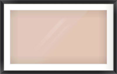 Black Angle Frame for 800 × 450mm artwork, with Smooth White Single Mount