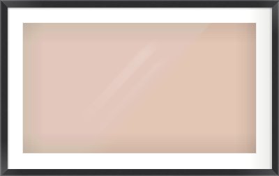Black Flat Frame for 80 × 45cm artwork, with Smooth White Single Mount