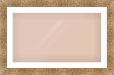 Bronze Flat Frame for 800 × 450mm artwork, with Smooth White Single Mount