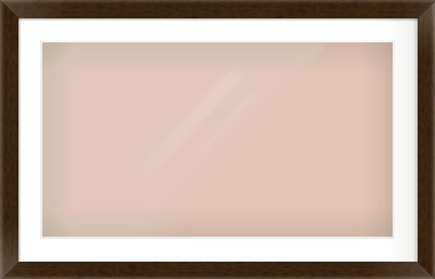Wenge Flat Frame for 800 × 450mm artwork, with Smooth White Single Mount
