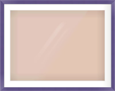 Purple Paint Flat Frame for 800 × 600mm artwork, with Smooth White Single Mount