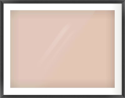 Black Flat Frame for 800 × 600mm artwork, with Smooth White Single Mount