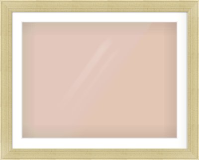 Silver Flat Frame for 800 × 600mm artwork, with Smooth White Single Mount