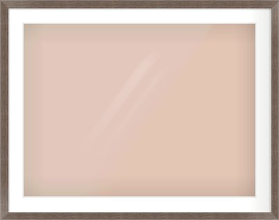 Dark Walnut Flat Frame for 800 × 600mm artwork, with Smooth White Single Mount