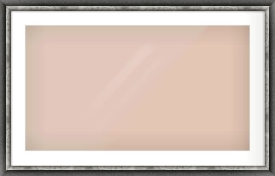 Black / Pewter Reverse Frame for 32 × 18in artwork, with Smooth White Single Mount