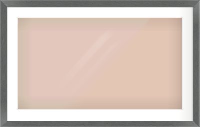 Dark Grey Flat Frame for 32 × 18in artwork, with Smooth White Single Mount
