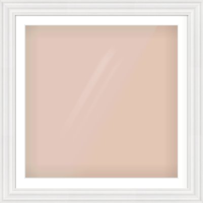 White Spoon Frame for 32 × 32in artwork, with Smooth White Single Mount
