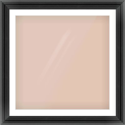 Black Spoon Frame for 32 × 32in artwork, with Smooth White Single Mount