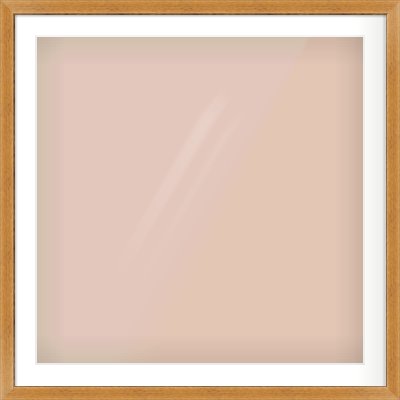 Rustic Medium Oak Reverse Frame for 32 × 32in artwork, with Smooth White Single Mount
