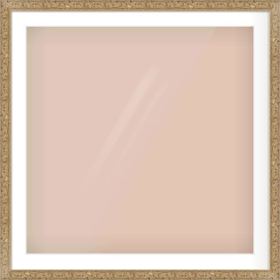 Light Brown Decorative Frame for 32 × 32in artwork, with Smooth White Single Mount