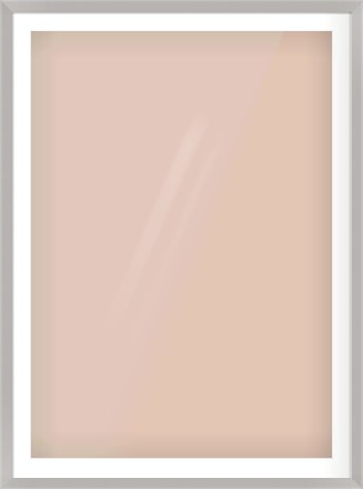 Grey Flat Frame for 841 × 1189mm artwork, with Smooth White Single Mount