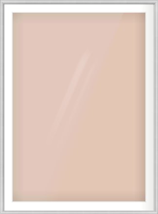 Silver Cushion Frame for 841 × 1189mm artwork, with Smooth White Single Mount