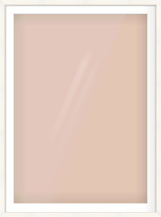 Cream Flat Frame for 841 × 1189mm artwork, with Smooth White Single Mount