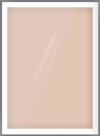 Grey Flat Frame for 841 × 1189mm artwork, with Smooth White Single Mount