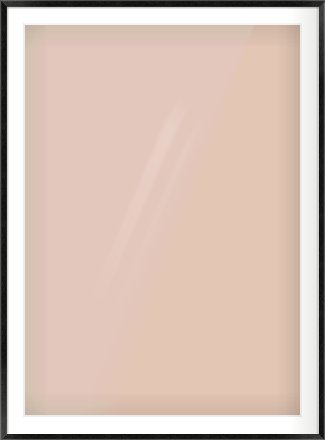 Black Wood Grain Flat Frame for 841 × 1189mm artwork, with Smooth White Single Mount