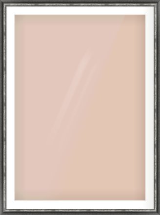 Black / Pewter Reverse Frame for 841 × 1189mm artwork, with Smooth White Single Mount