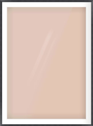 Black Wood Grain Flat Frame for 841 × 1189mm artwork, with Smooth White Single Mount