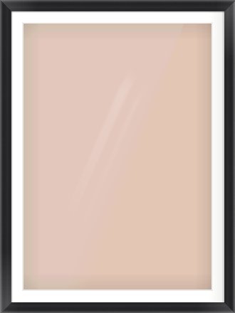 Black Cushion Frame for 841 × 1189mm artwork, with Smooth White Single Mount