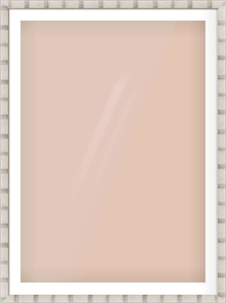 Silver Flat Frame for 841 × 1189mm artwork, with Smooth White Single Mount