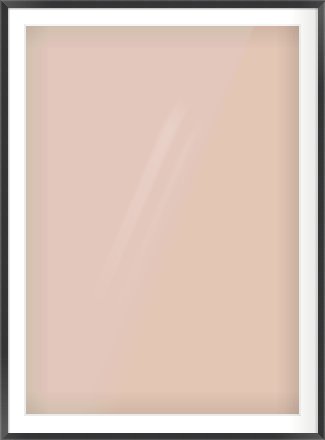 Brushed Black Flat Frame for 841 × 1189mm artwork, with Smooth White Single Mount