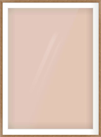 Brushed Bronze with Black Sides Flat Frame for 841 × 1189mm artwork, with Smooth White Single Mount
