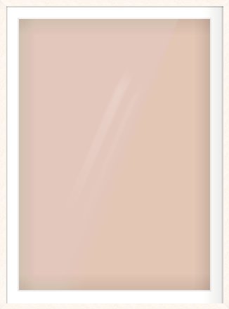 Ivory Flat Frame for 841 × 1189mm artwork, with Smooth White Single Mount
