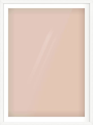 White Scoop Frame for 841 × 1189mm artwork, with Smooth White Single Mount