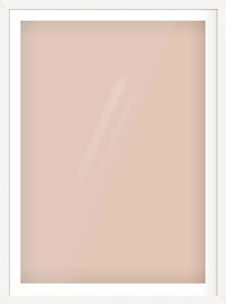 White Flat Frame for 841 × 1189mm artwork, with Smooth White Single Mount