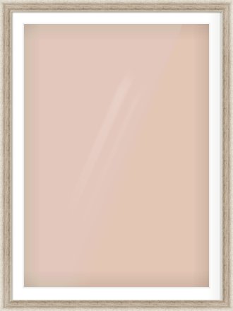 Silver Flat Frame for 841 × 1189mm artwork, with Smooth White Single Mount