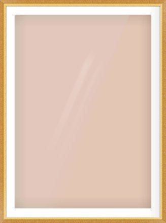 Gold Reverse Frame for 841 × 1189mm artwork, with Smooth White Single Mount