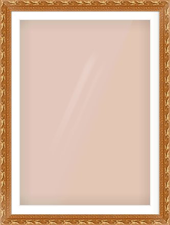 Gold Spoon Frame for 841 × 1189mm artwork, with Smooth White Single Mount