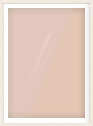 White Flat Frame for 841 × 1189mm artwork, with Smooth White Single Mount