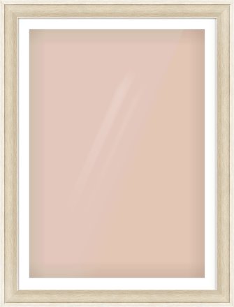Silver / White Scoop Frame for 841 × 1189mm artwork, with Smooth White Single Mount