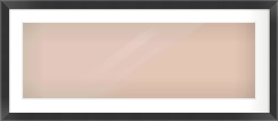 Black Flat Frame for 90 × 30cm artwork, with Smooth White Single Mount
