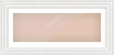 White Spoon Frame for 90 × 30cm artwork, with Smooth White Single Mount