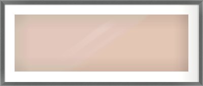 Dark Grey Flat Frame for 90 × 30cm artwork, with Smooth White Single Mount