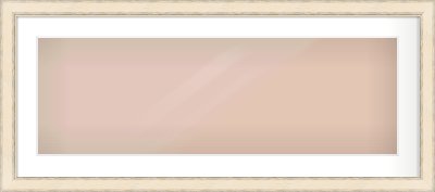 GOLD Flat Frame for 90 × 30cm artwork, with Smooth White Single Mount