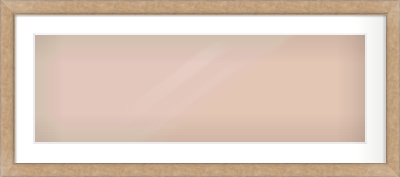 Bronze Flat Frame for 90 × 30cm artwork, with Smooth White Single Mount