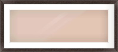 Brown Flat Frame for 90 × 30cm artwork, with Smooth White Single Mount