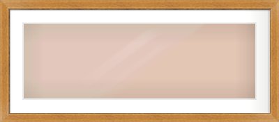 Rustic Medium Oak Reverse Frame for 90 × 30cm artwork, with Smooth White Single Mount