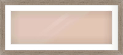 Grey Wood Flat Frame for 90 × 30cm artwork, with Smooth White Single Mount