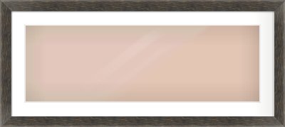 Black Flat Frame for 90 × 30cm artwork, with Smooth White Single Mount